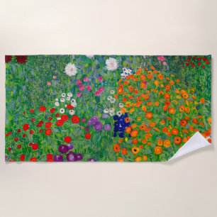 Toalla De Playa Jardín de Cottage Gustav Klimt