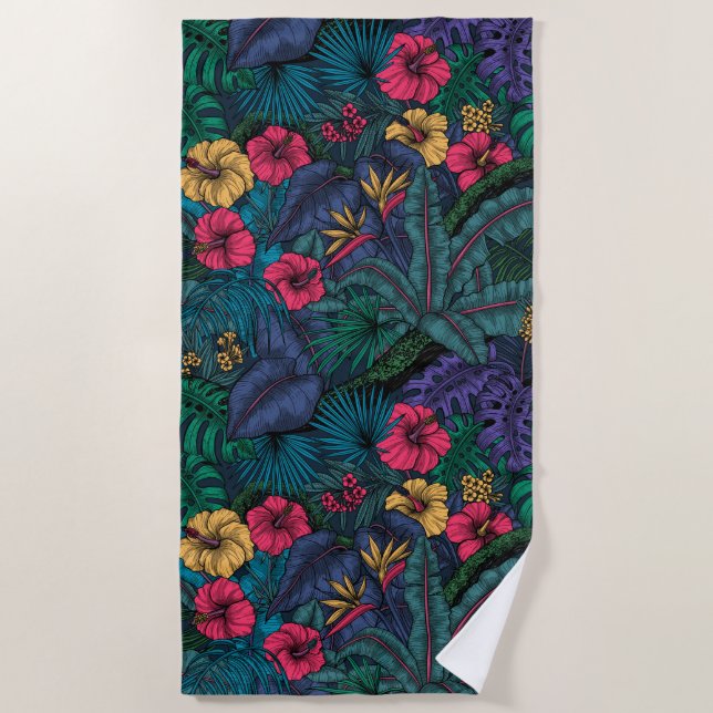 Toalla De Playa Jardín tropical (Anverso)