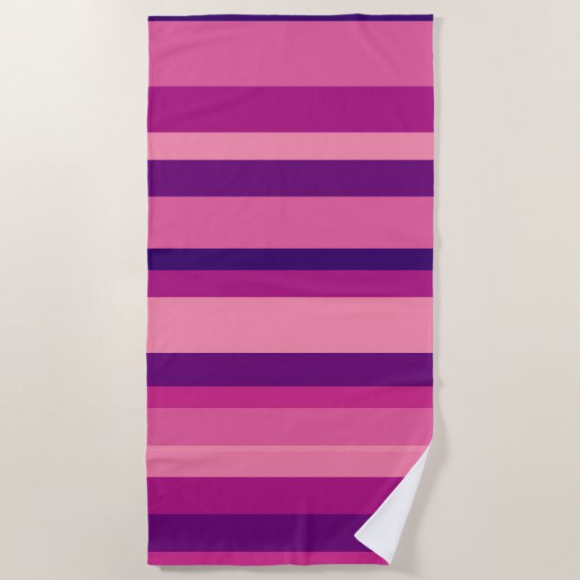 Toalla De Playa Jardín Violeta (Anverso)