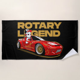 TOALLA DE PLAYA JDM RED ROTARY DRIFT LEGEND
