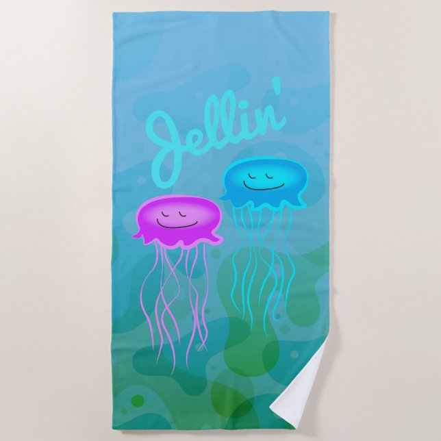 Toalla De Playa Jellin' Jelly Fish (Anverso)