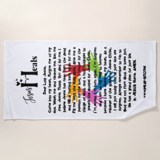 TOALLA DE PLAYA JESUS HEALS BEACH TOWEL