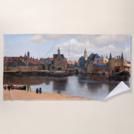 Toalla De Playa Johannes Vermeer - Vista de Delft