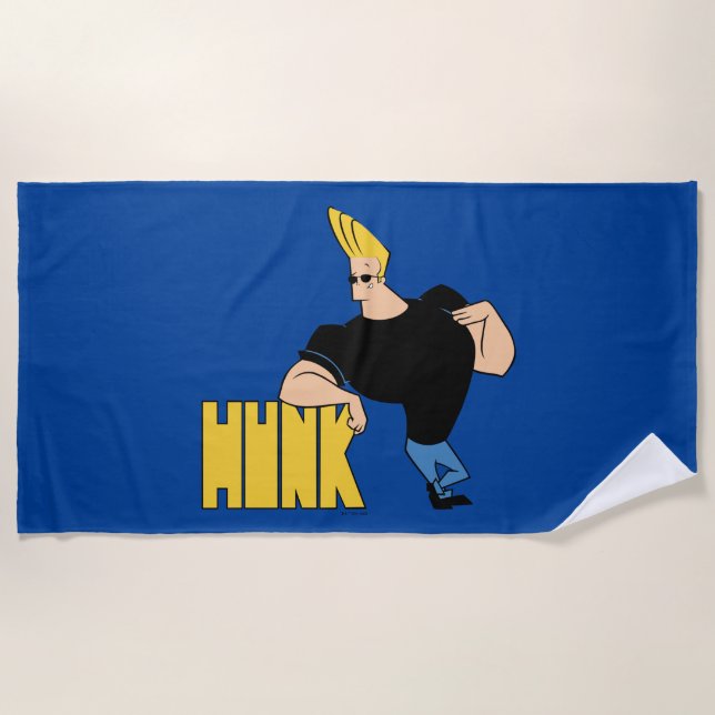 Toalla De Playa Johnny Bravo - Hunk (Anverso)