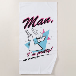 Toalla De Playa Johnny Bravo - Man I m Retro Graphic