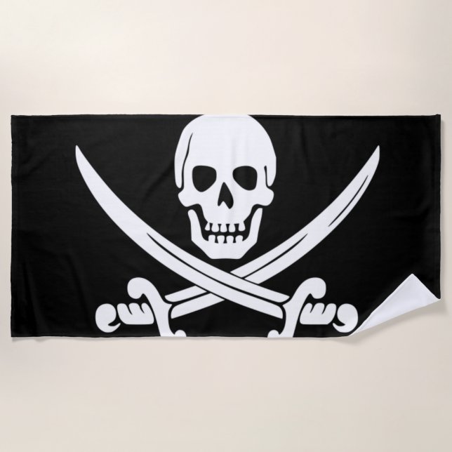 Toalla De Playa Jolly Roger (Anverso)