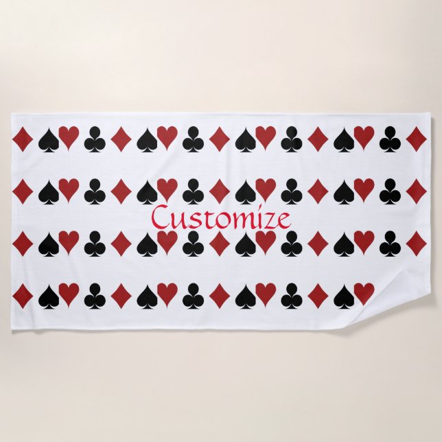 Toalla De Playa Juego de cartas con Thunder_Cove (Anverso)
