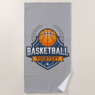 Toalla De Playa Jugador de baloncesto AÑADIR NOMBRE DE equipo de e