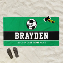 Jugador de Fútbol de Color Verde Oscuro con Nombre