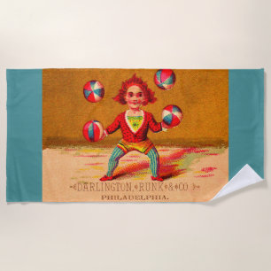 Toalla De Playa Jugador de tarjetas de comercio de Victoria Darlin