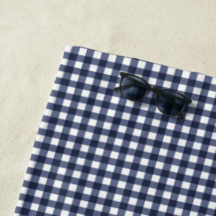 Toalla De Playa Juguete de control Gingham Blue Small Cottagecore