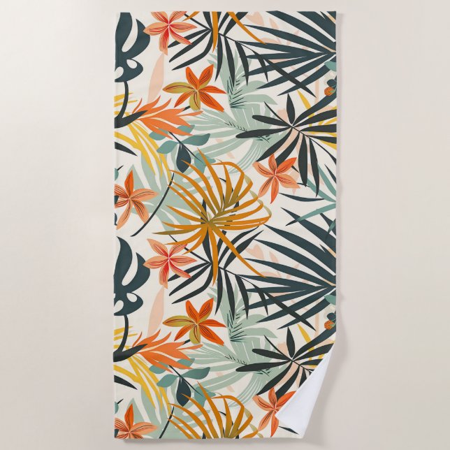 Toalla de playa Jungle Bloom (Anverso)