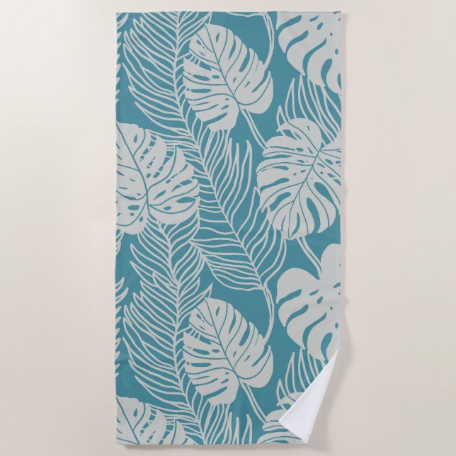 Toalla De Playa Jungle luxe - tropical pattern (Anverso)