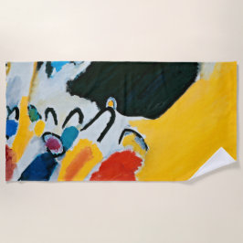 Toalla De Playa Kandinski Impresión III Concierto Pintura Abstract