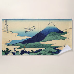 Toalla De Playa Katsushika Hokusai - Umegawa en la provincia de Sa
