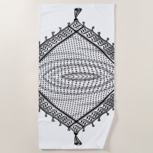 Toalla De Playa Keffiyeh palestino Scarf tejido tradicional