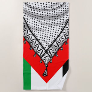 Toalla De Playa Keffiyeh palestino Scarf tejido tradicional