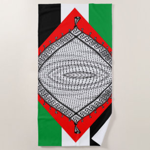 Toalla De Playa Keffiyeh palestino Scarf tejido tradicional
