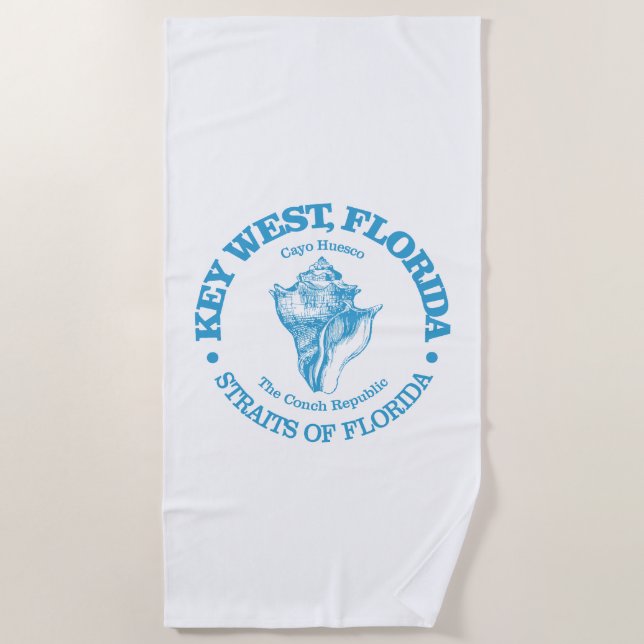 Toalla De Playa Key West (concha) (Anverso)