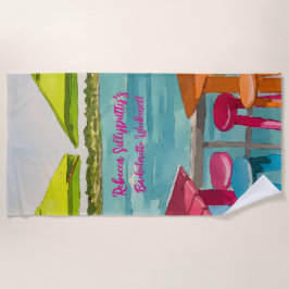 Toalla De Playa Key West Vibes Bachelorette Weekend