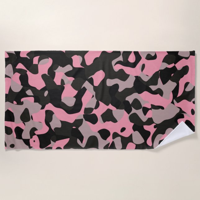 Toalla De Playa Kitty Camo (Anverso)