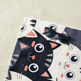 Toalla De Playa Kitty Kat Kaleidoscope