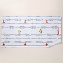 Toalla De Playa Knots and little fishes. Customisable
