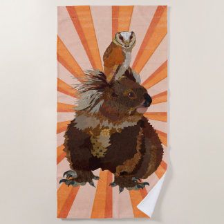 TOALLA DE PLAYA KOALA BEAR & OWL BEACH TOWEL