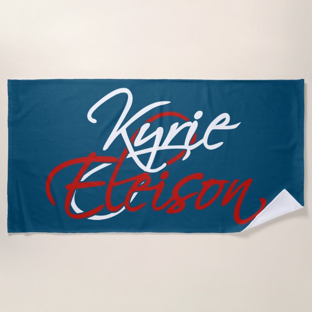 Toalla De Playa Kyrie Eleison (Anverso)