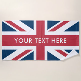 Toalla De Playa La bandera británica Union Jack