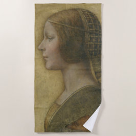 Toalla De Playa La bella princesa (de Leonardo da Vinci)