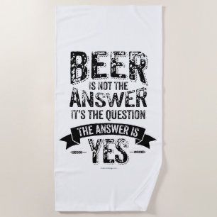Toalla De Playa La cerveza no es la respuesta