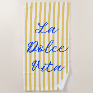 Toalla De Playa La Dolce Vita Vibes de verano italianas