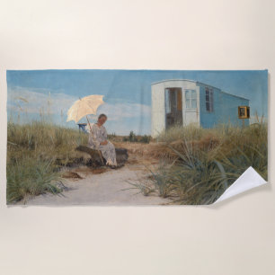 Toalla De Playa La esposa del artista con la caravana familiar 19