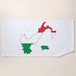 Toalla De Playa La forma de Italia