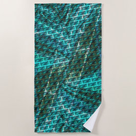 Toalla De Playa ¿La mancha cian, la rejilla de pastoreo o un efect