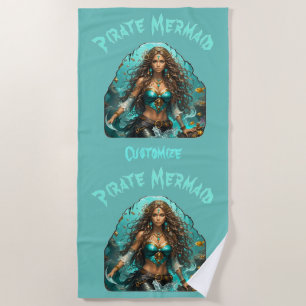 Toalla De Playa La sirena pirata Lady Thunder_Cove