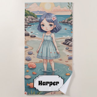 Toalla De Playa La vida de los peatones de playa personalizada