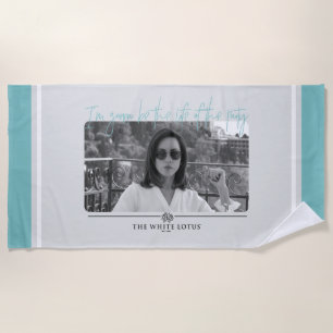 Toalla De Playa La vida del Fiesta - El Lotus blanco