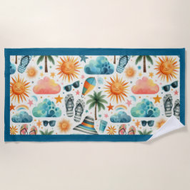 Toalla De Playa La vida es una playa