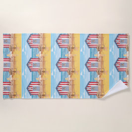 Toalla De Playa ladie en la playa