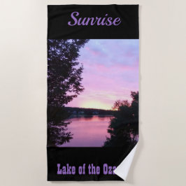Toalla De Playa Lago Sunrise de los Ozarks