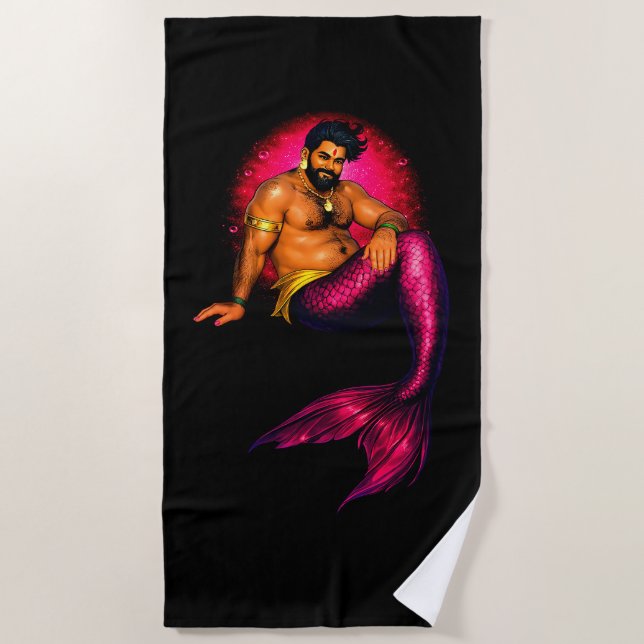 Toalla De Playa Laguna Merbear - Arjun Samudra (Anverso)