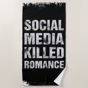 Toalla De Playa Las redes sociales mataron el romance