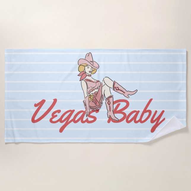 Toalla De Playa Las Vegas Bachelorette Grande (Anverso)