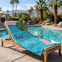 Toalla De Playa Last Splash Bachelorette Weekend Pool Party