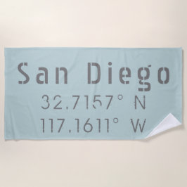 Toalla De Playa Latitud Longitud San Diego