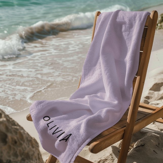 Toalla de Playa Lavanda Personalizada Personalizad (Subido por el creador)