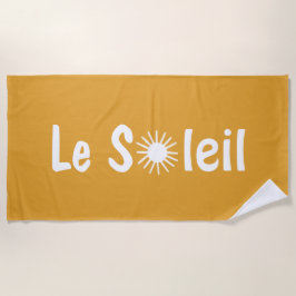 Toalla De Playa Le Soleil French Sunshine Colores Personalizados
