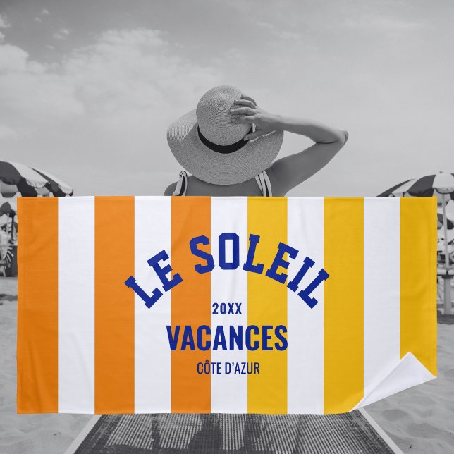 Toalla De Playa Le Soleil Vacances Côte d'Azur Cabana Stripe (Subido por el creador)